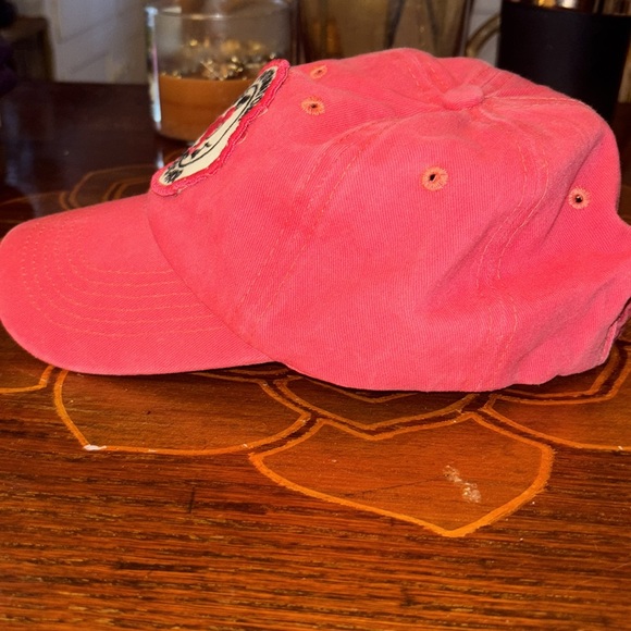 Hot pink Girl Scouts of America soc hop Baseball Cap vintage patch hat sporty - Picture 4 of 4